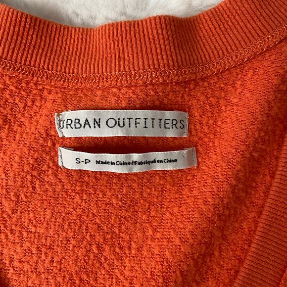 Urban Outfitters Orange V-Neck Top Size Small - Picture 5 of 6